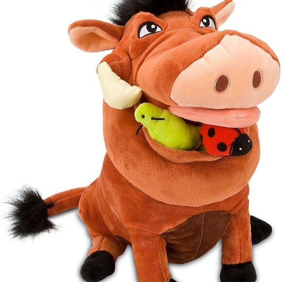 Disney Other - Pumba Plush Disney Store Lion King Pumbaa with Grub Bugs Large Stuffed Animal